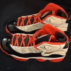 Jordan 6 Rings White Orange Black 7Y | NEW Never Worn
